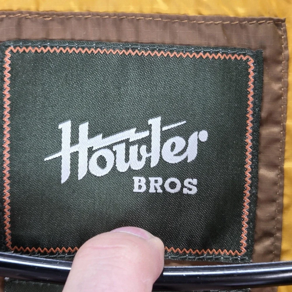 Howler Bros Vest Mens XL Brown Voltage Quilted Primaloft Insulated Puffer Full
